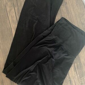 Black Velvet Leggings